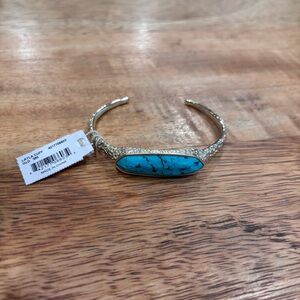 NWT Kendra Scott Layla Turquoise and Gold Cuff Bracelet